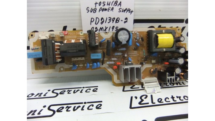 Toshiba PD2139B-2 sub power supply board
